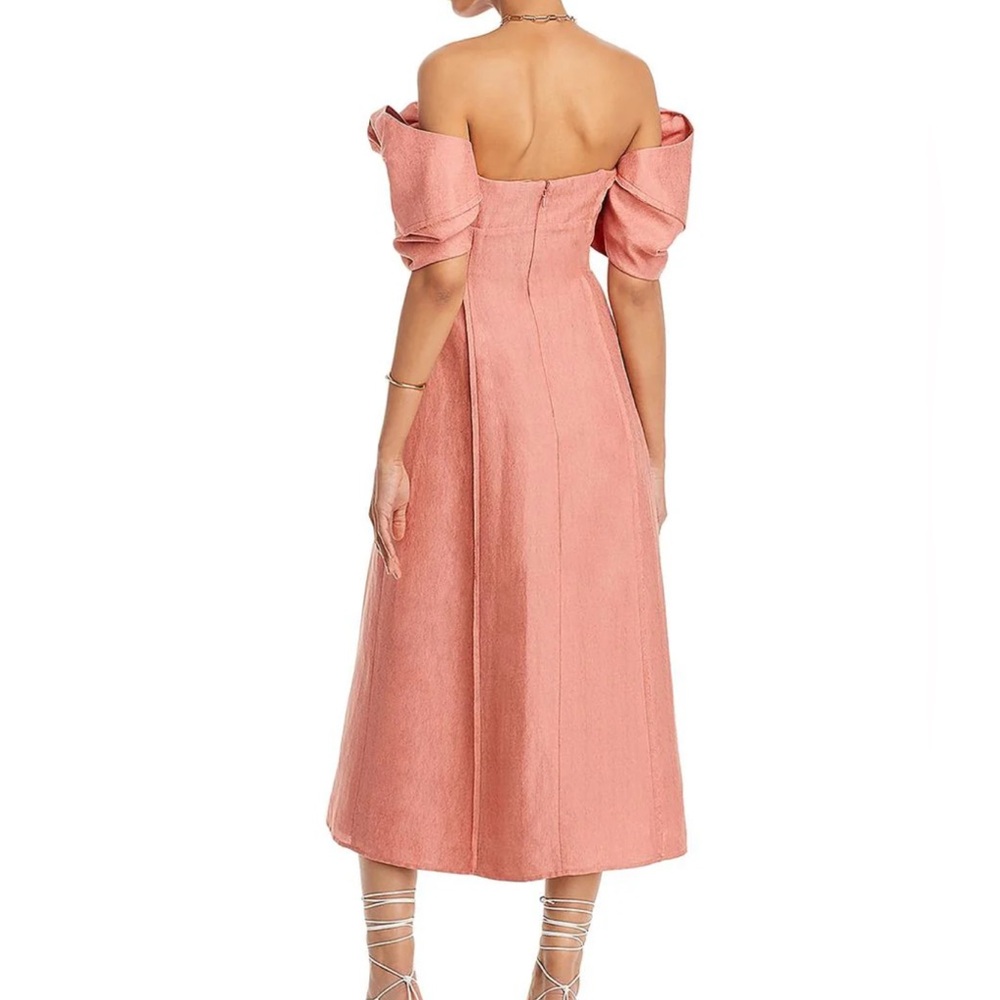 Cult Gaia Off-Shoulder Textured Midi Dress - Picture 2 of 3